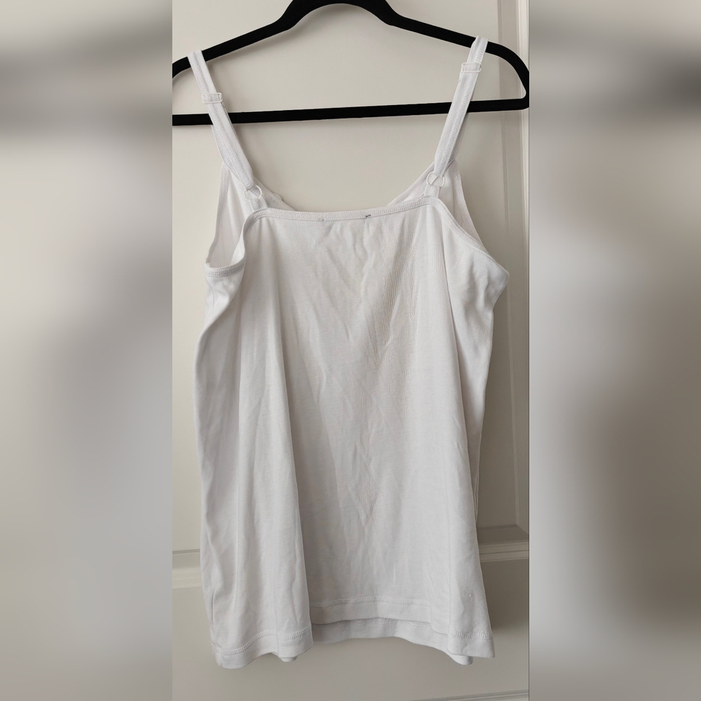 White Button Up Tank Top - Picture 2 of 3